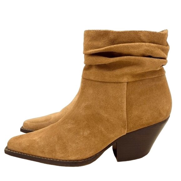 Vince Camuto Suede Leather Ankle Boots Nerlinji Western Slouch Size 9 NEW! - Picture 3 of 9